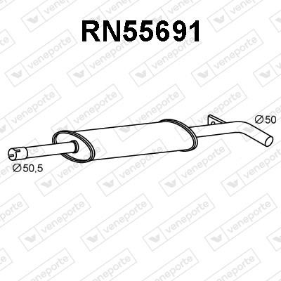 Veneporte RN55691 Глушитель, средняя часть RN55691: Отличная цена - Купить в Польше на 2407.PL!