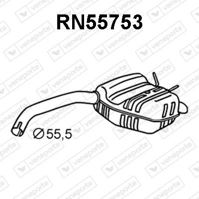 Veneporte RN55753 End Silencer RN55753: Buy near me in Poland at 2407.PL - Good price!