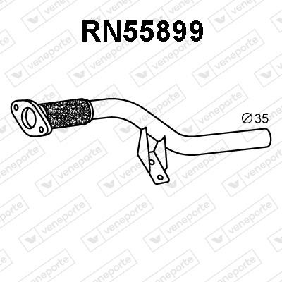 Veneporte RN55899 Глушитель, задняя часть RN55899: Отличная цена - Купить в Польше на 2407.PL!