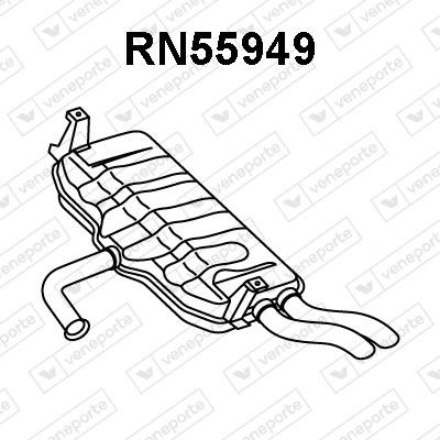 Veneporte RN55949 End Silencer RN55949: Buy near me at 2407.PL in Poland at an Affordable price!