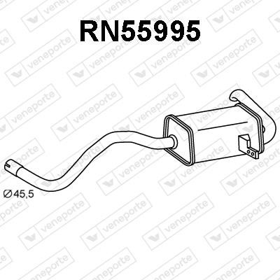 Veneporte RN55995 Глушник, задня частина RN55995: Приваблива ціна - Купити у Польщі на 2407.PL!