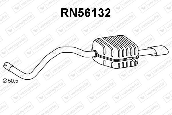 Veneporte RN56132 Tłumik, część tylna RN56132: Dobra cena w Polsce na 2407.PL - Kup Teraz!