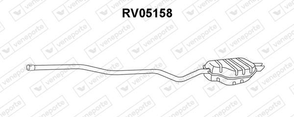 Veneporte RV05158 Глушитель, задняя часть RV05158: Купить в Польше - Отличная цена на 2407.PL!