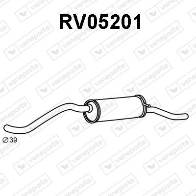 Veneporte RV05201 Глушник, задня частина RV05201: Приваблива ціна - Купити у Польщі на 2407.PL!
