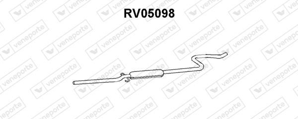 Veneporte RV05098 Глушитель, средняя часть RV05098: Отличная цена - Купить в Польше на 2407.PL!