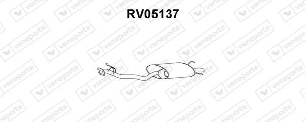 Veneporte RV05137 Глушитель, задняя часть RV05137: Отличная цена - Купить в Польше на 2407.PL!