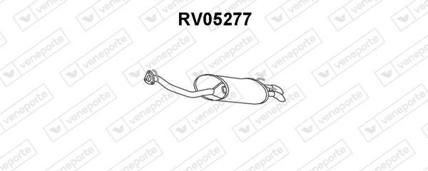 Veneporte RV05277 Глушитель, задняя часть RV05277: Отличная цена - Купить в Польше на 2407.PL!