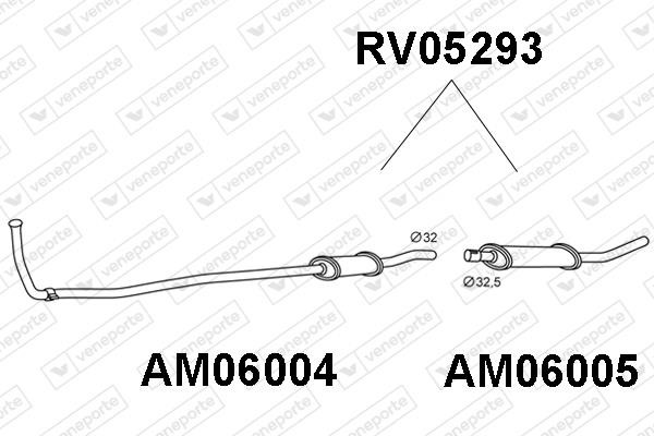 Veneporte RV05293 End Silencer RV05293: Buy near me in Poland at 2407.PL - Good price!
