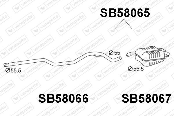 Veneporte SB58065 End Silencer SB58065: Buy near me at 2407.PL in Poland at an Affordable price!