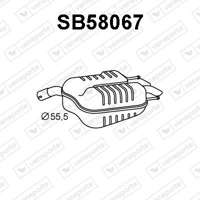 Veneporte SB58067 End Silencer SB58067: Buy near me in Poland at 2407.PL - Good price!