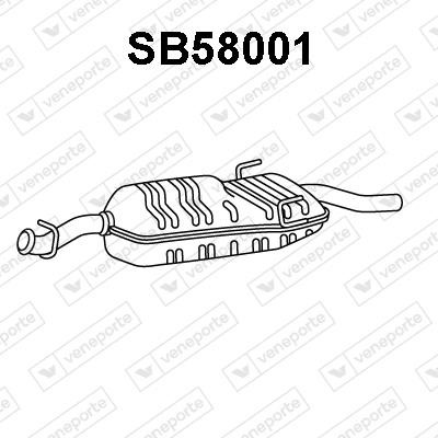 Veneporte SB58001 End Silencer SB58001: Buy near me in Poland at 2407.PL - Good price!