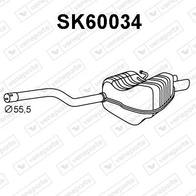 Veneporte SK60034 Амортизатор SK60034: Отличная цена - Купить в Польше на 2407.PL!