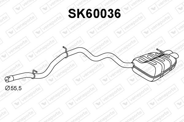 Veneporte SK60036 Амортизатор SK60036: Отличная цена - Купить в Польше на 2407.PL!