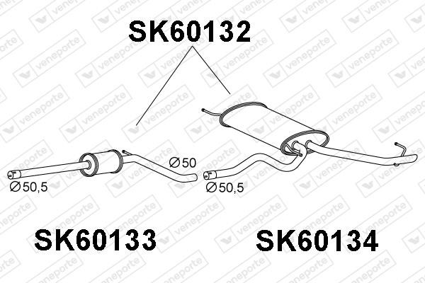 Veneporte SK60132 Endschalldämpfer SK60132: Kaufen Sie zu einem guten Preis in Polen bei 2407.PL!