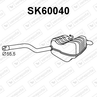Veneporte SK60040 Амортизатор SK60040: Отличная цена - Купить в Польше на 2407.PL!