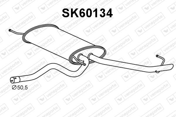 Veneporte SK60134 End Silencer SK60134: Buy near me in Poland at 2407.PL - Good price!