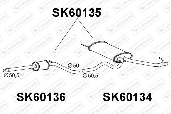 Veneporte SK60135 Endschalldämpfer SK60135: Kaufen Sie zu einem guten Preis in Polen bei 2407.PL!