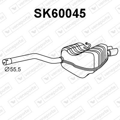 Veneporte SK60045 Shock absorber SK60045: Buy near me in Poland at 2407.PL - Good price!