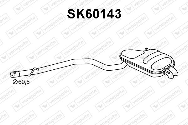 Veneporte SK60143 End Silencer SK60143: Buy near me in Poland at 2407.PL - Good price!