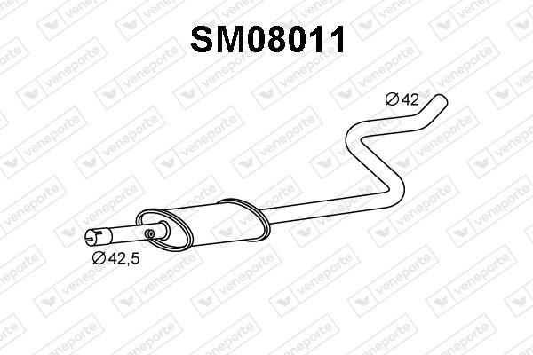 Veneporte SM08011 Front Silencer SM08011: Buy near me in Poland at 2407.PL - Good price!