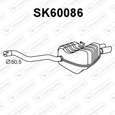 Veneporte SK60086 Shock absorber SK60086: Buy near me at 2407.PL in Poland at an Affordable price!