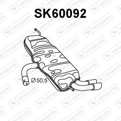 Veneporte SK60092 Amortyzator SK60092: Dobra cena w Polsce na 2407.PL - Kup Teraz!