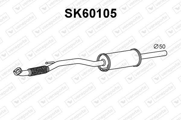 Veneporte SK60105 Front Silencer SK60105: Buy near me in Poland at 2407.PL - Good price!