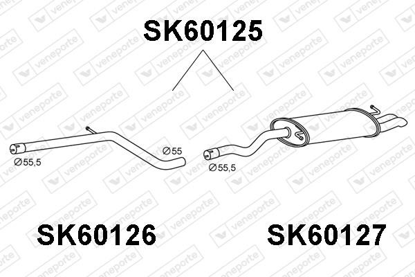 Veneporte SK60125 End Silencer SK60125: Buy near me at 2407.PL in Poland at an Affordable price!