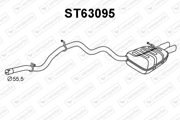 Veneporte ST63095 Shock absorber ST63095: Buy near me in Poland at 2407.PL - Good price!