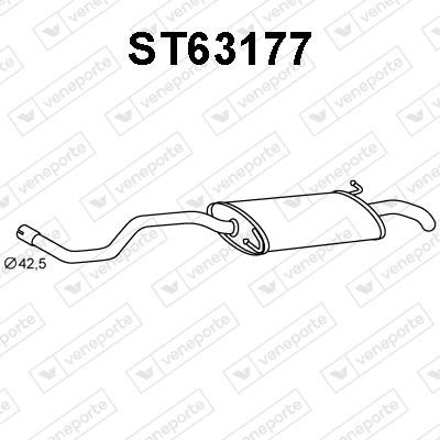 Veneporte ST63177 End Silencer ST63177: Buy near me in Poland at 2407.PL - Good price!