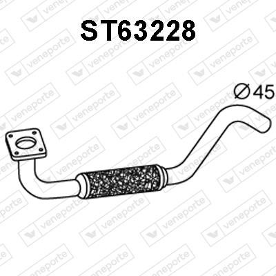 Veneporte ST63228 Exhaust pipe ST63228: Buy near me in Poland at 2407.PL - Good price!