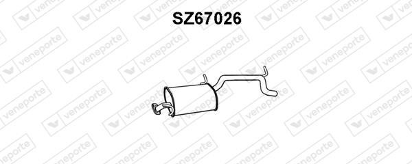 Veneporte SZ67026 Глушитель, задняя часть SZ67026: Отличная цена - Купить в Польше на 2407.PL!
