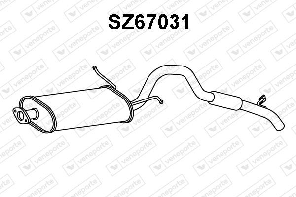 Veneporte SZ67031 End Silencer SZ67031: Buy near me in Poland at 2407.PL - Good price!