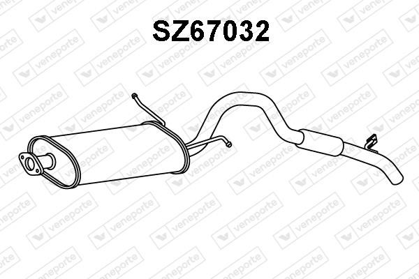 Veneporte SZ67032 End Silencer SZ67032: Buy near me in Poland at 2407.PL - Good price!