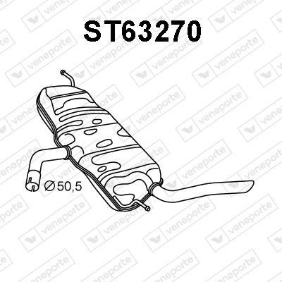 Veneporte ST63270 Endschalldämpfer ST63270: Kaufen Sie zu einem guten Preis in Polen bei 2407.PL!