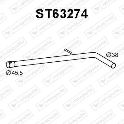 Veneporte ST63274 Rura wydechowa ST63274: Dobra cena w Polsce na 2407.PL - Kup Teraz!