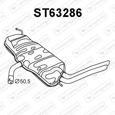 Veneporte ST63286 End Silencer ST63286: Buy near me in Poland at 2407.PL - Good price!