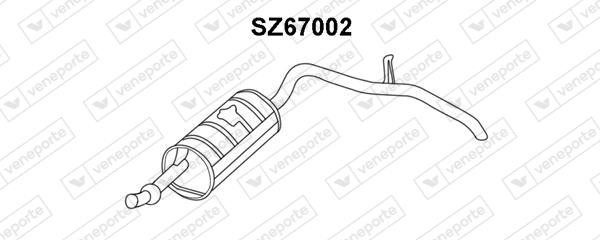 Veneporte SZ67002 Глушитель, задняя часть SZ67002: Купить в Польше - Отличная цена на 2407.PL!