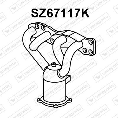 Veneporte SZ67117K Catalytic Converter SZ67117K: Buy near me in Poland at 2407.PL - Good price!