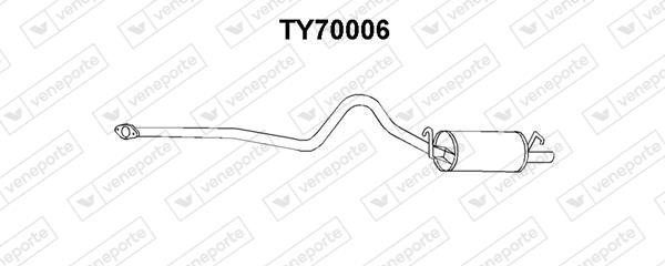 Veneporte TY70006 Tłumik, część tylna TY70006: Dobra cena w Polsce na 2407.PL - Kup Teraz!