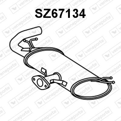 Veneporte SZ67134 End Silencer SZ67134: Buy near me in Poland at 2407.PL - Good price!