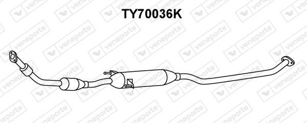 Veneporte TY70036K Catalytic Converter TY70036K: Buy near me at 2407.PL in Poland at an Affordable price!