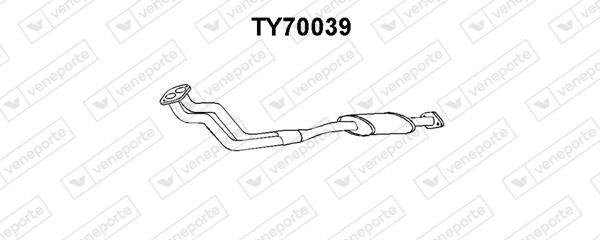 Veneporte TY70039 Глушитель, средняя часть TY70039: Отличная цена - Купить в Польше на 2407.PL!