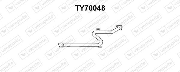 Veneporte TY70048 Exhaust pipe TY70048: Buy near me in Poland at 2407.PL - Good price!