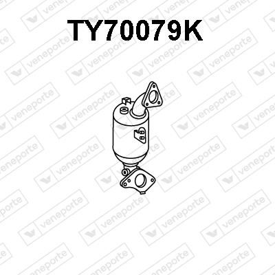 Veneporte TY70079K Catalytic Converter TY70079K: Buy near me in Poland at 2407.PL - Good price!