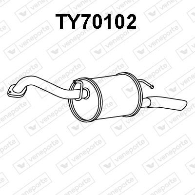 Veneporte TY70102 Shock absorber TY70102: Buy near me in Poland at 2407.PL - Good price!
