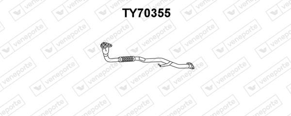 Veneporte TY70355 Exhaust pipe TY70355: Buy near me in Poland at 2407.PL - Good price!