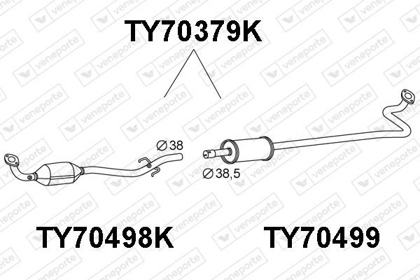 Veneporte TY70379K Katalysator TY70379K: Kaufen Sie zu einem guten Preis in Polen bei 2407.PL!