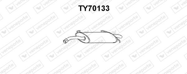 Veneporte TY70133 Глушитель, задняя часть TY70133: Купить в Польше - Отличная цена на 2407.PL!