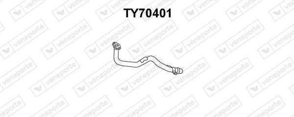 Veneporte TY70401 Exhaust pipe TY70401: Buy near me in Poland at 2407.PL - Good price!